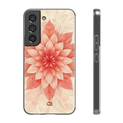Coral Layered Bloom · Soft Phone Case for Samsung