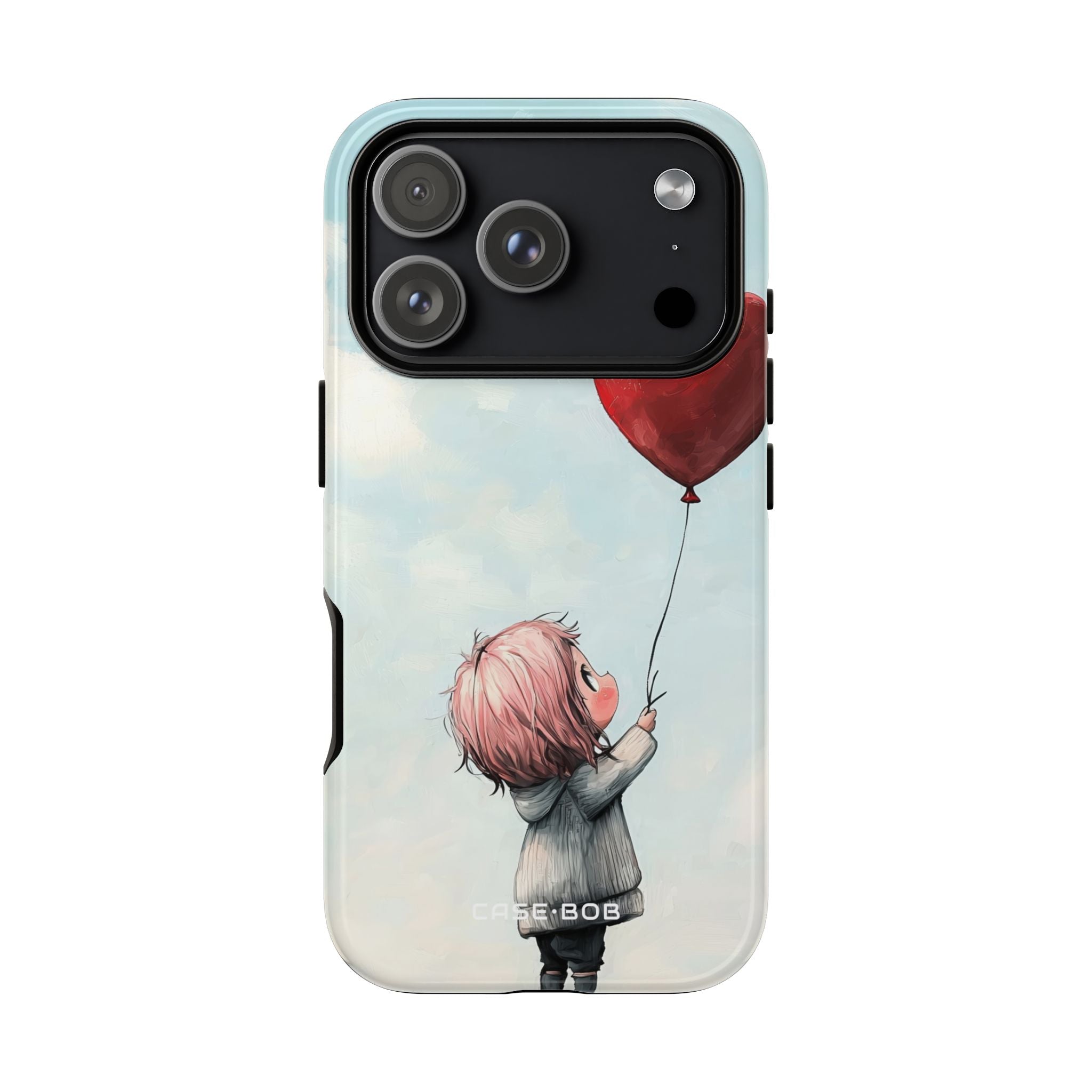 Heart Balloon Glow iPhone 17 Pro Case - Tough - CASE•BOB