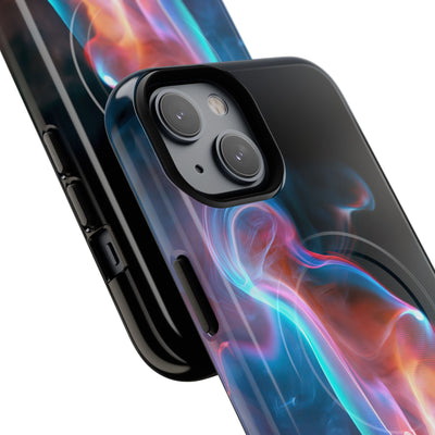 Neon Waveform · Tough 2.0 Magnetic Phone Case for iPhone · Black