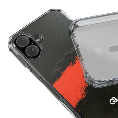 Crimson Raptor Noir · Clear Impact Magnetic Phone Case for iPhone ·  Black