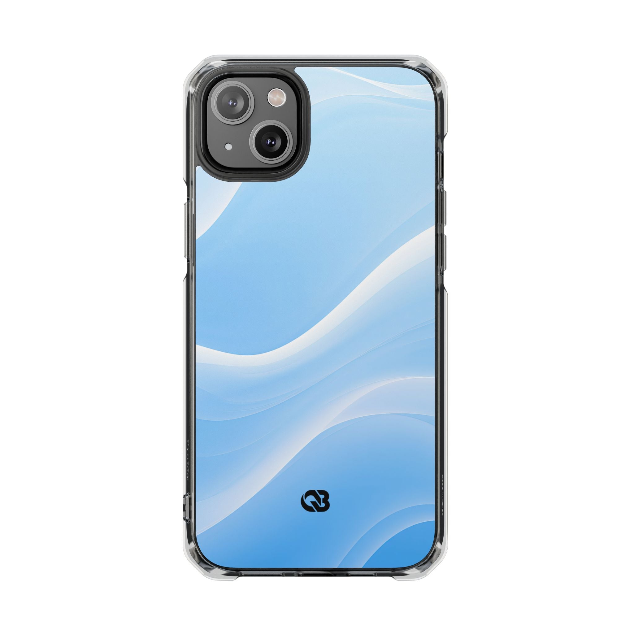 Blue Impact MagSafe Phone Case for iPhone - Glacial Blue Silk