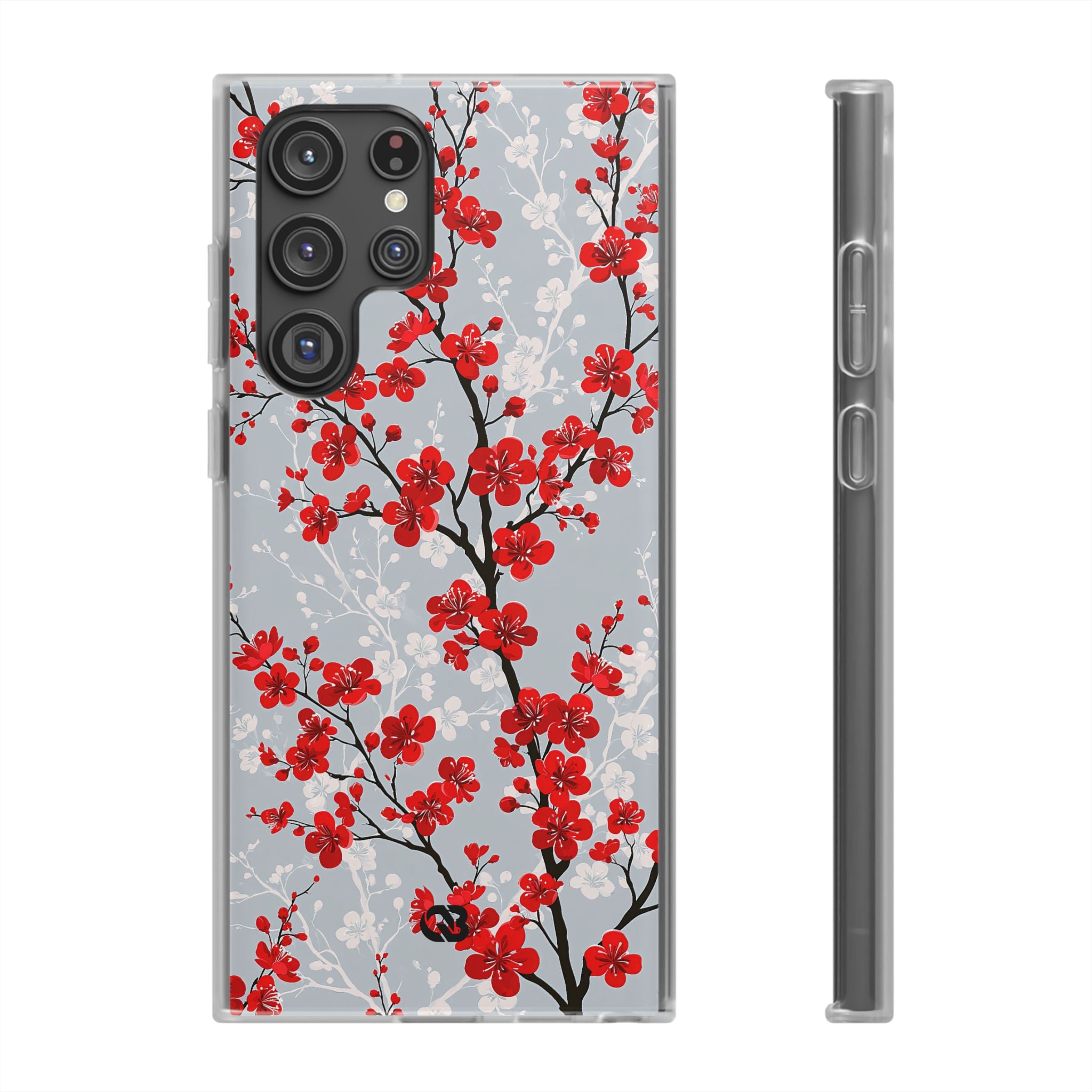 Grey Lite Phone Case for Samsung - Crimson Sakura Slate