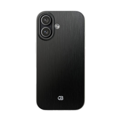Obsidian Brushed Steel · Lite Phone Case for iPhone ·  Black