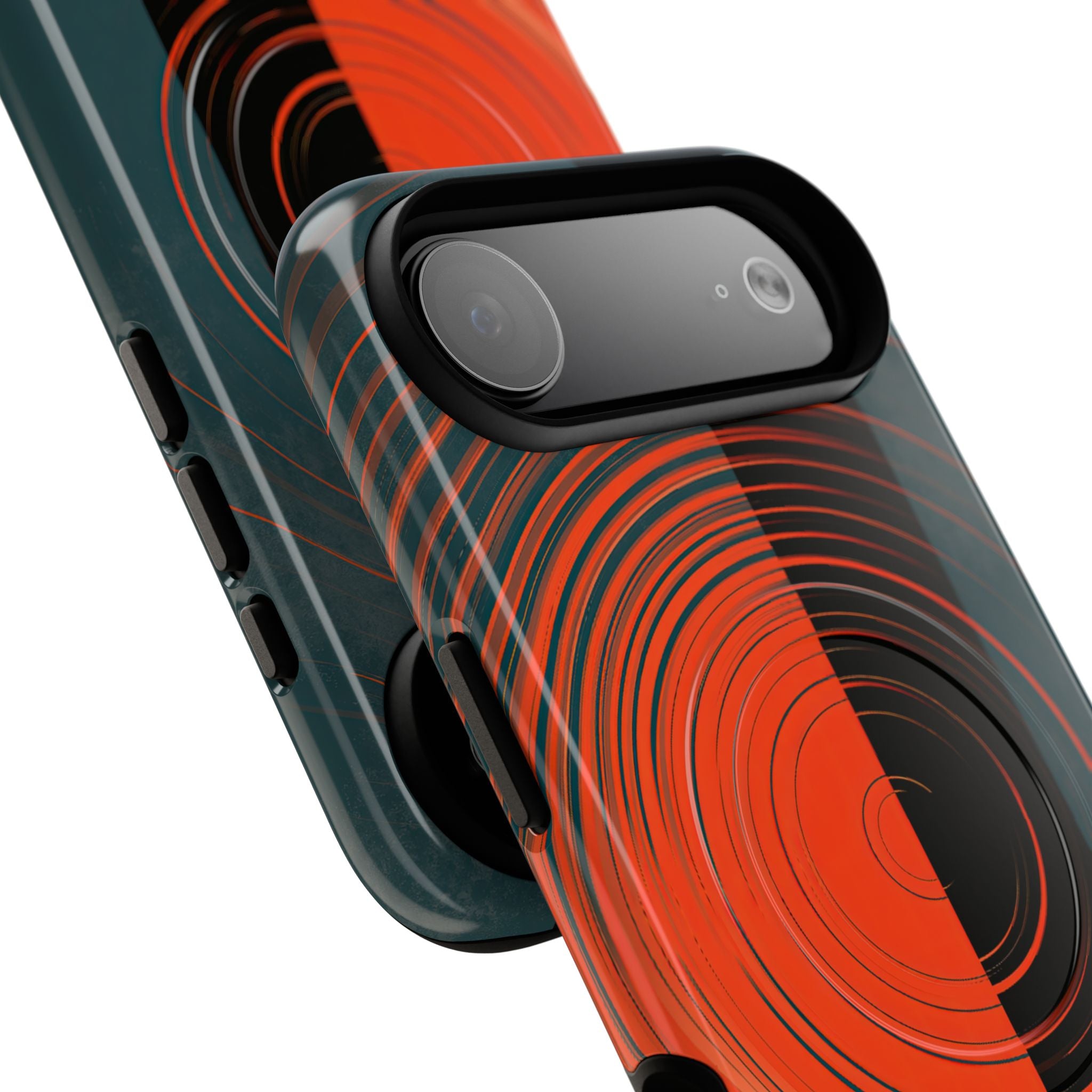 Teal Tough 2.0 Magsafe Phone Case for iPhone - Burnt Slate Radial