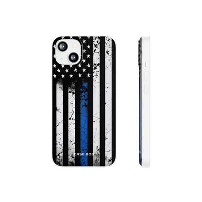 Blaue Streifenflagge iPhone 13 - Soft