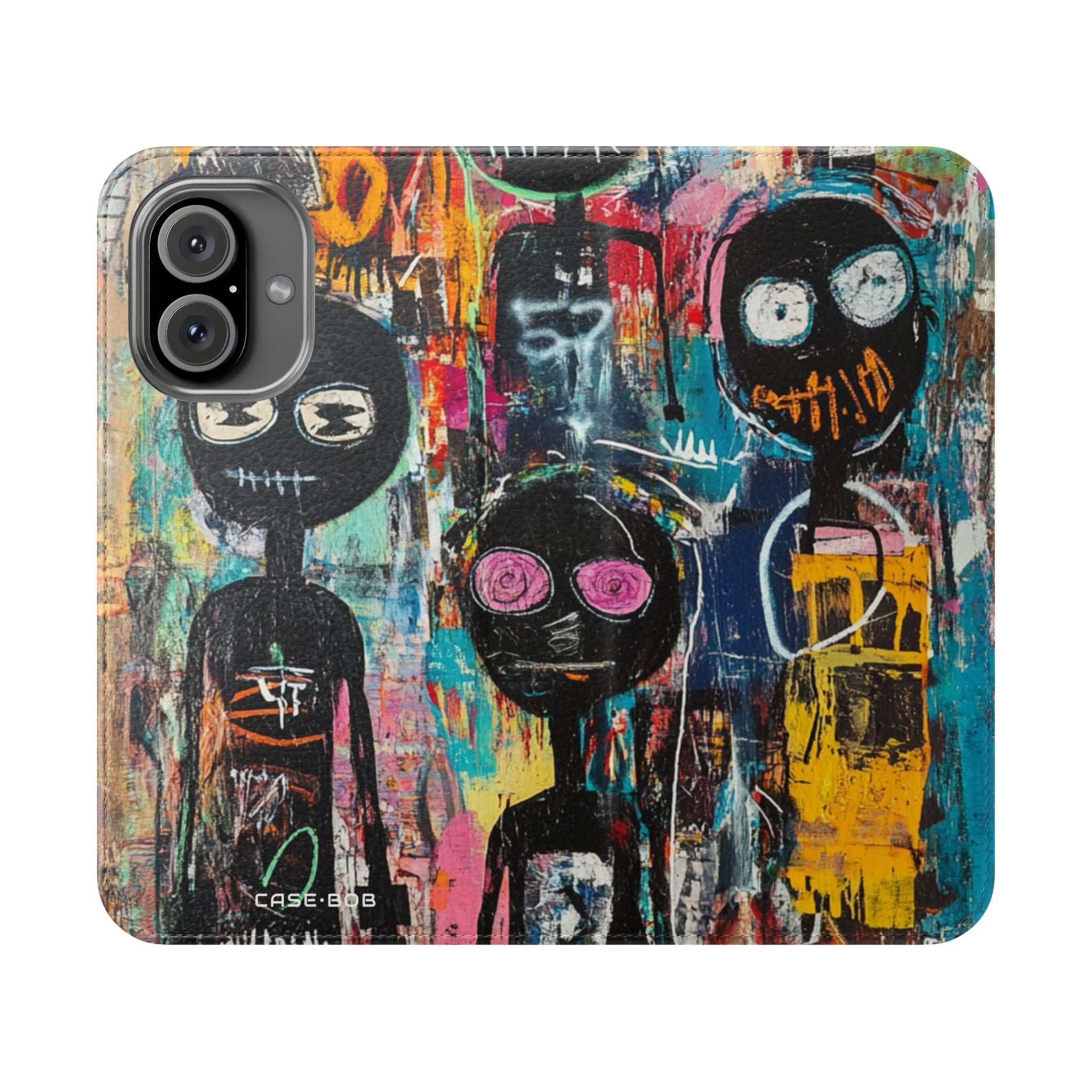 Wide-Eyed Faces - iPhone 16  Case - Wallet