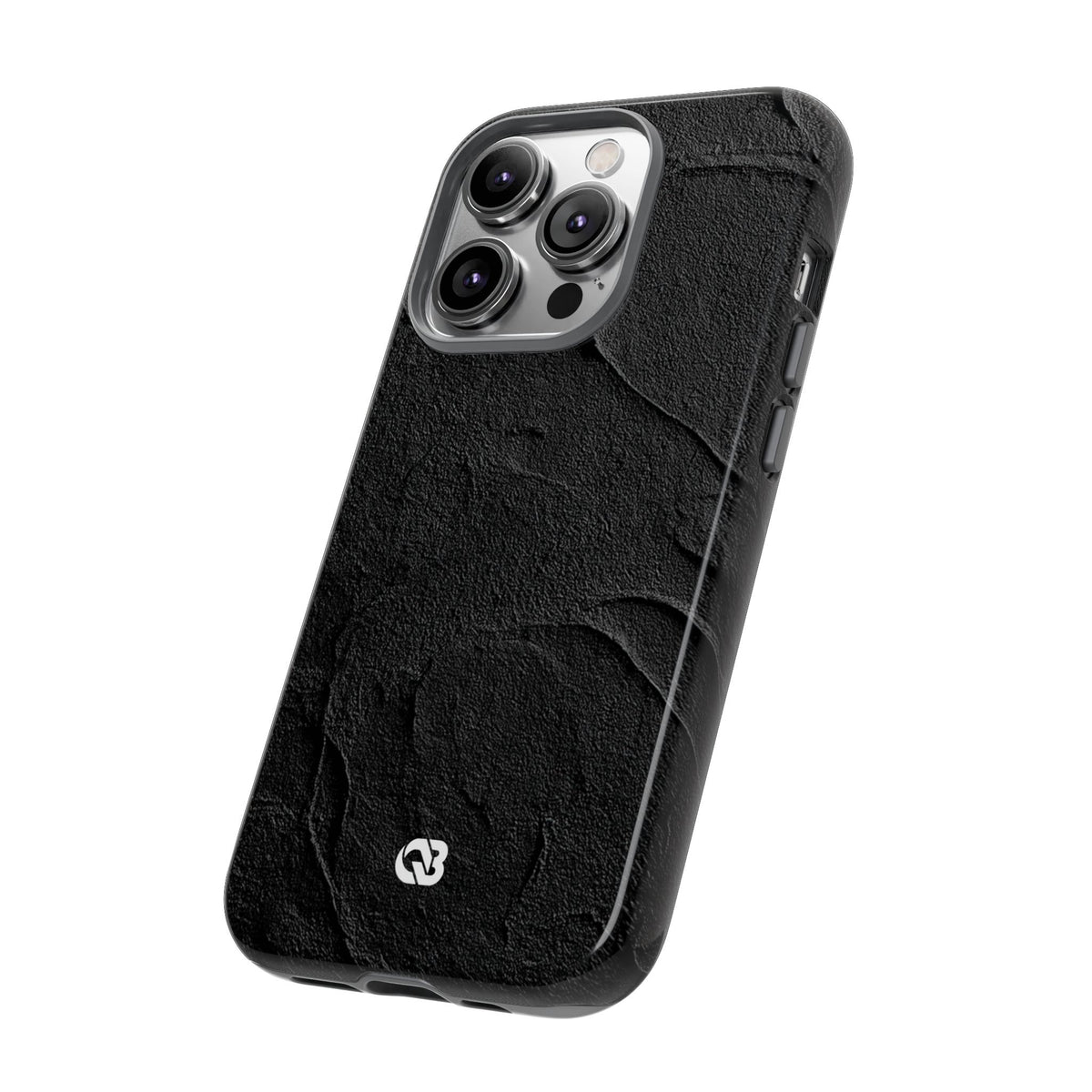 Obsidian Stucco Relief · Tough Phone Case for iPhone · Black