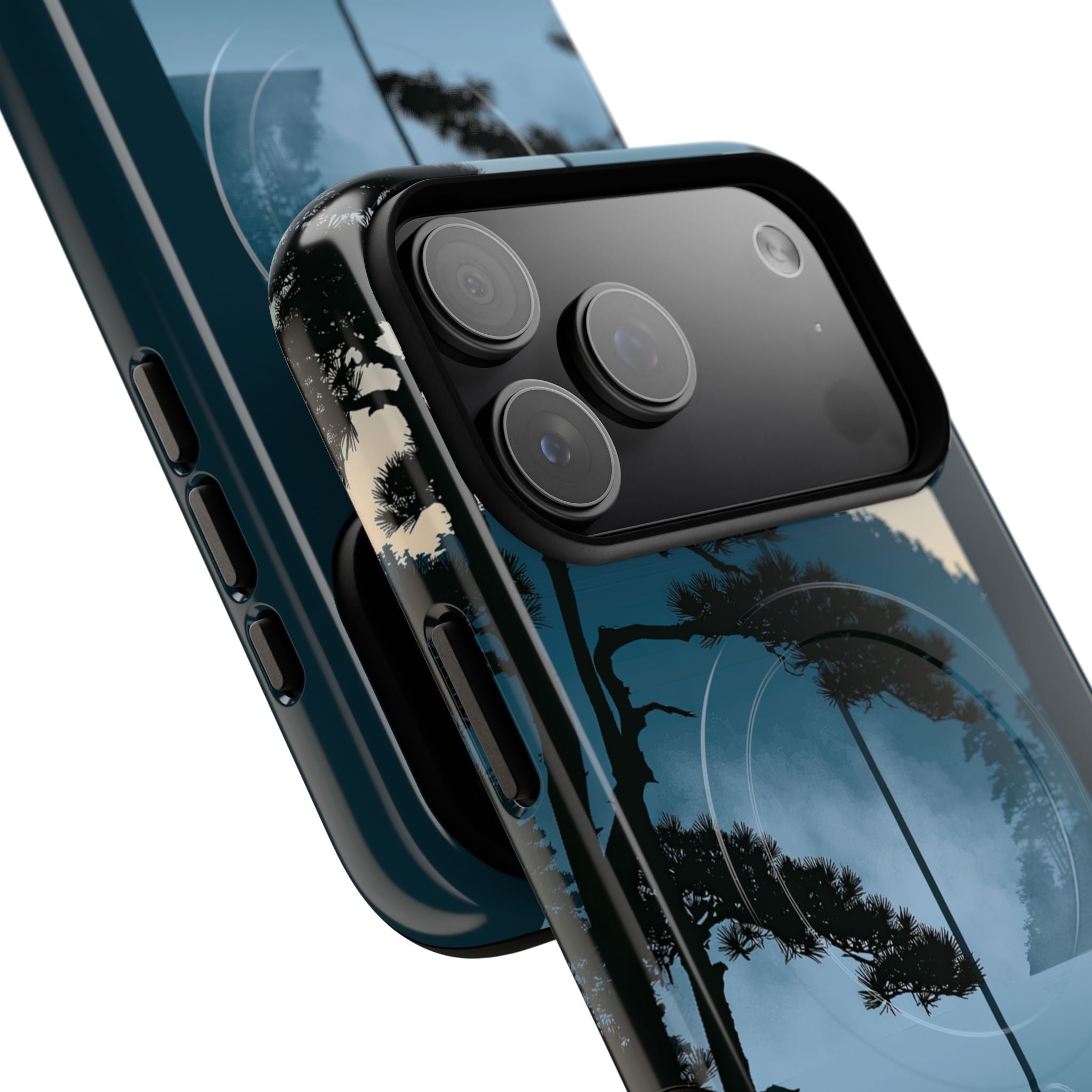 Blue Tough 2.0 Magsafe Phone Case for iPhone - Kyoto Mist Pine