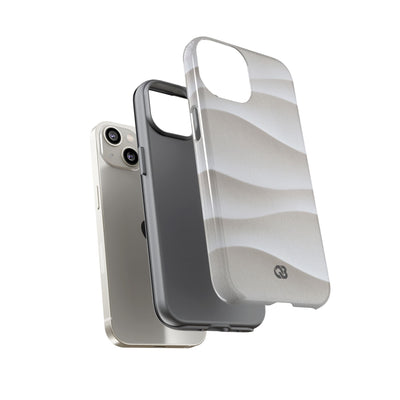 Sculpted Dune Relief · Tough Phone Case for iPhone · White