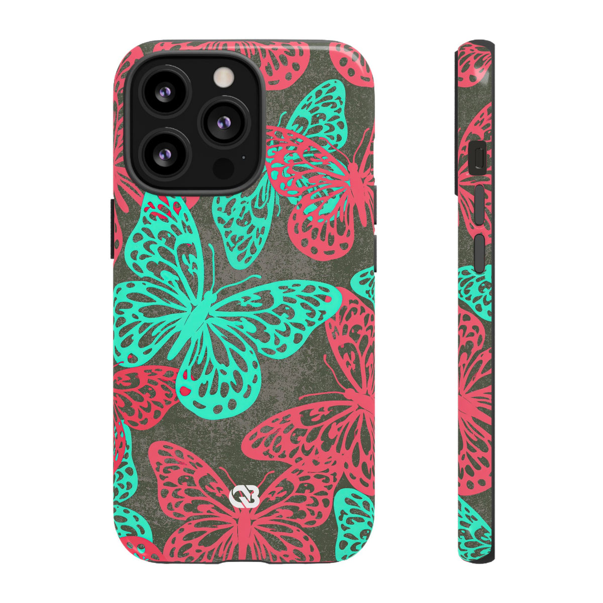 Electric Papillon · Tough Phone Case for iPhone · Pink