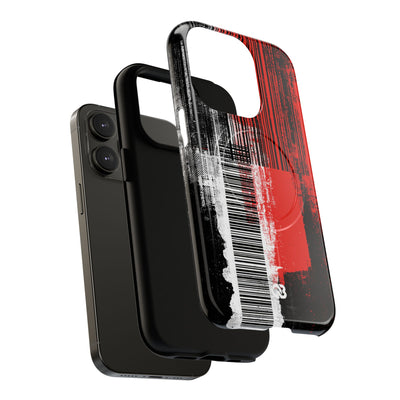Distorted Barcode · Tough 2.0 Magnetic Phone Case for iPhone · Black