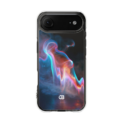 Neon Waveform · Clear Impact Magnetic Phone Case for iPhone · Black