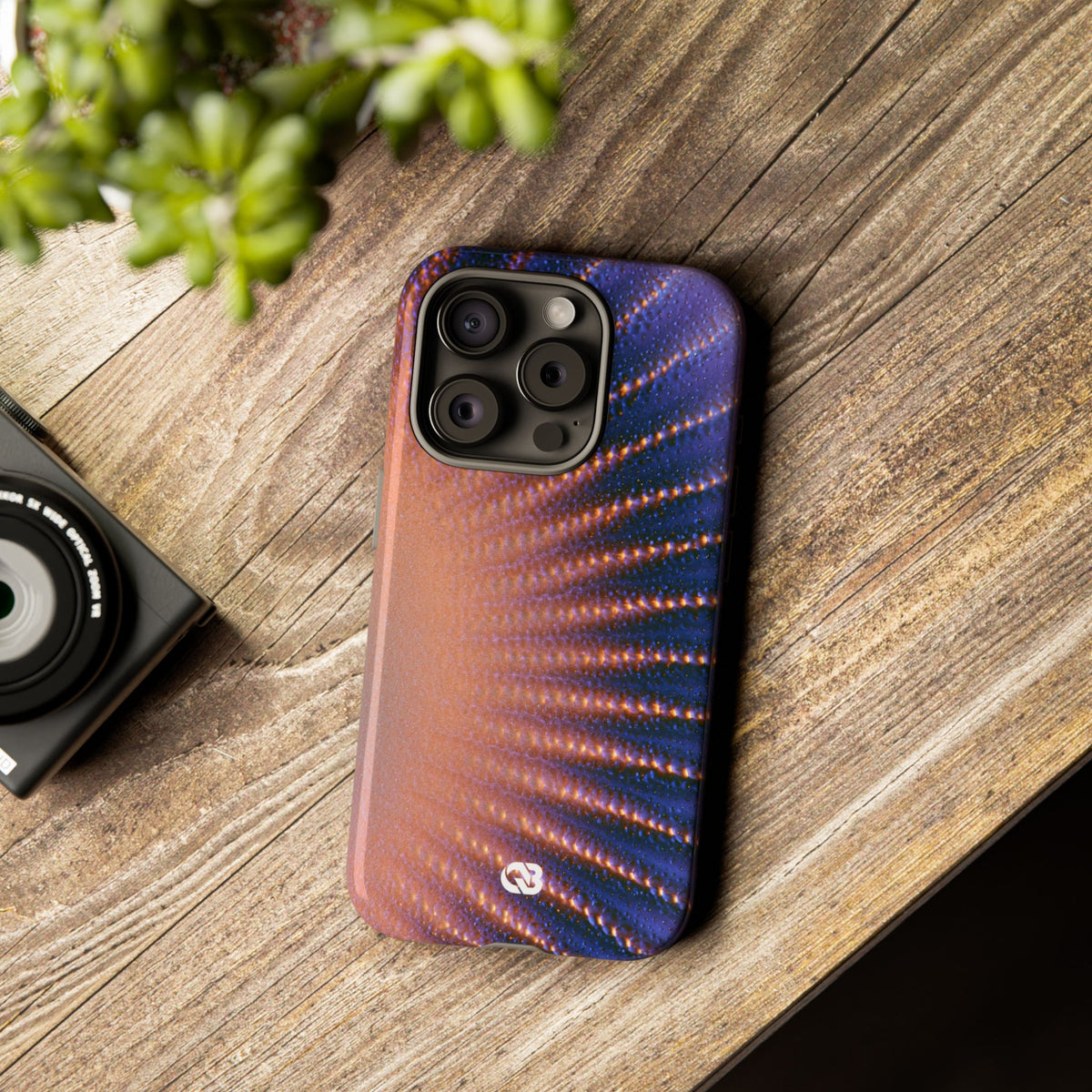 Luminous Aura Burst · Tough Phone Case for iPhone · Blue
