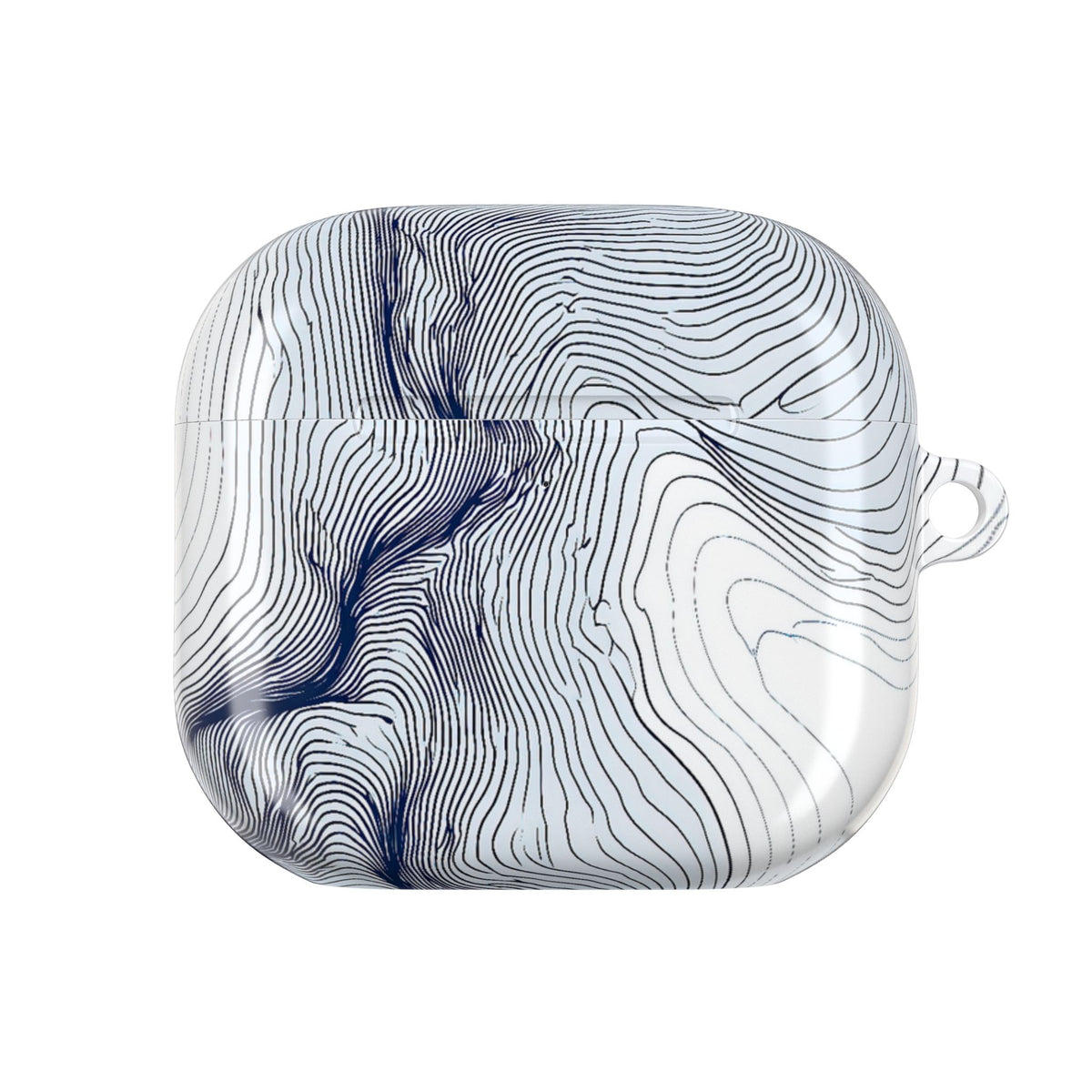 Nordic Ridge Contour · Hard Case for AirPods & AirPods Pro · White