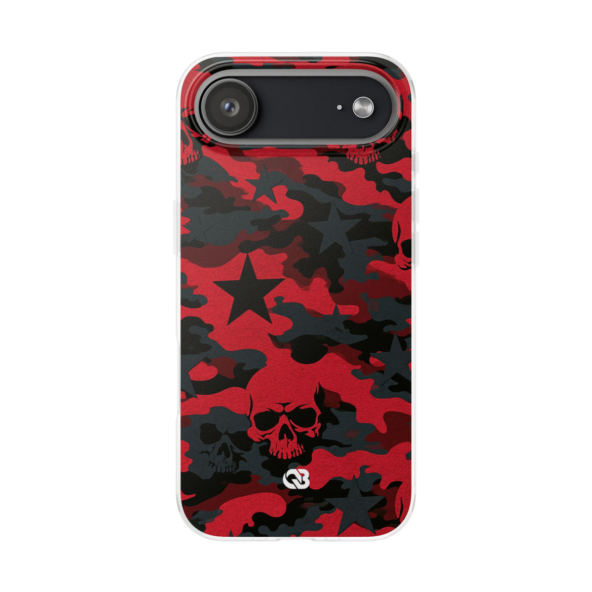 Crimson Skull Camo · Lite Phone Case for iPhone ·  Red