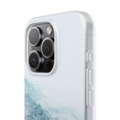 Teal Lite Phone Case for iPhone - Cyan Vector Lattice
