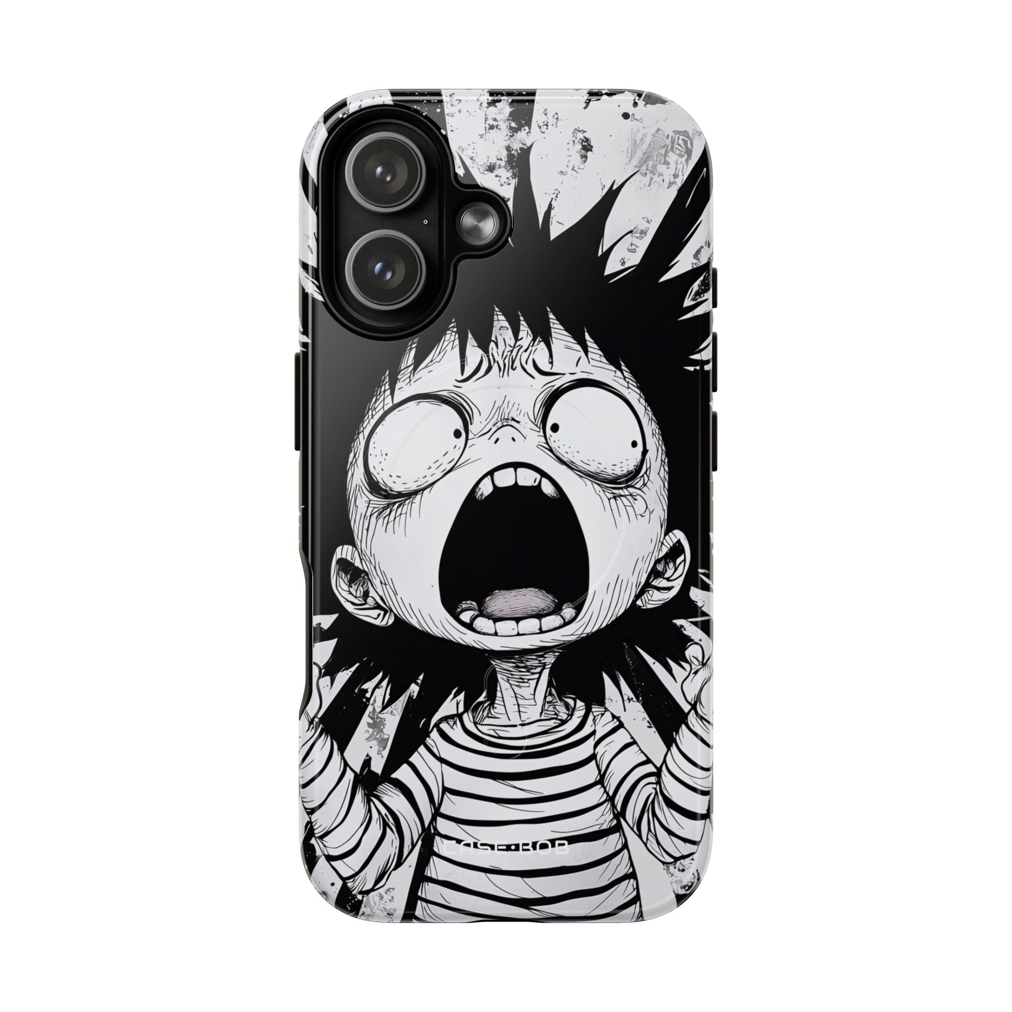 Screaming Stripes iPhone 17 Case - Tough+ - CASE•BOB