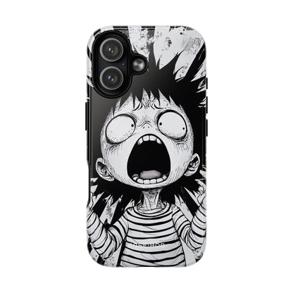Screaming Stripes iPhone 17 Case - Tough+ - CASE•BOB