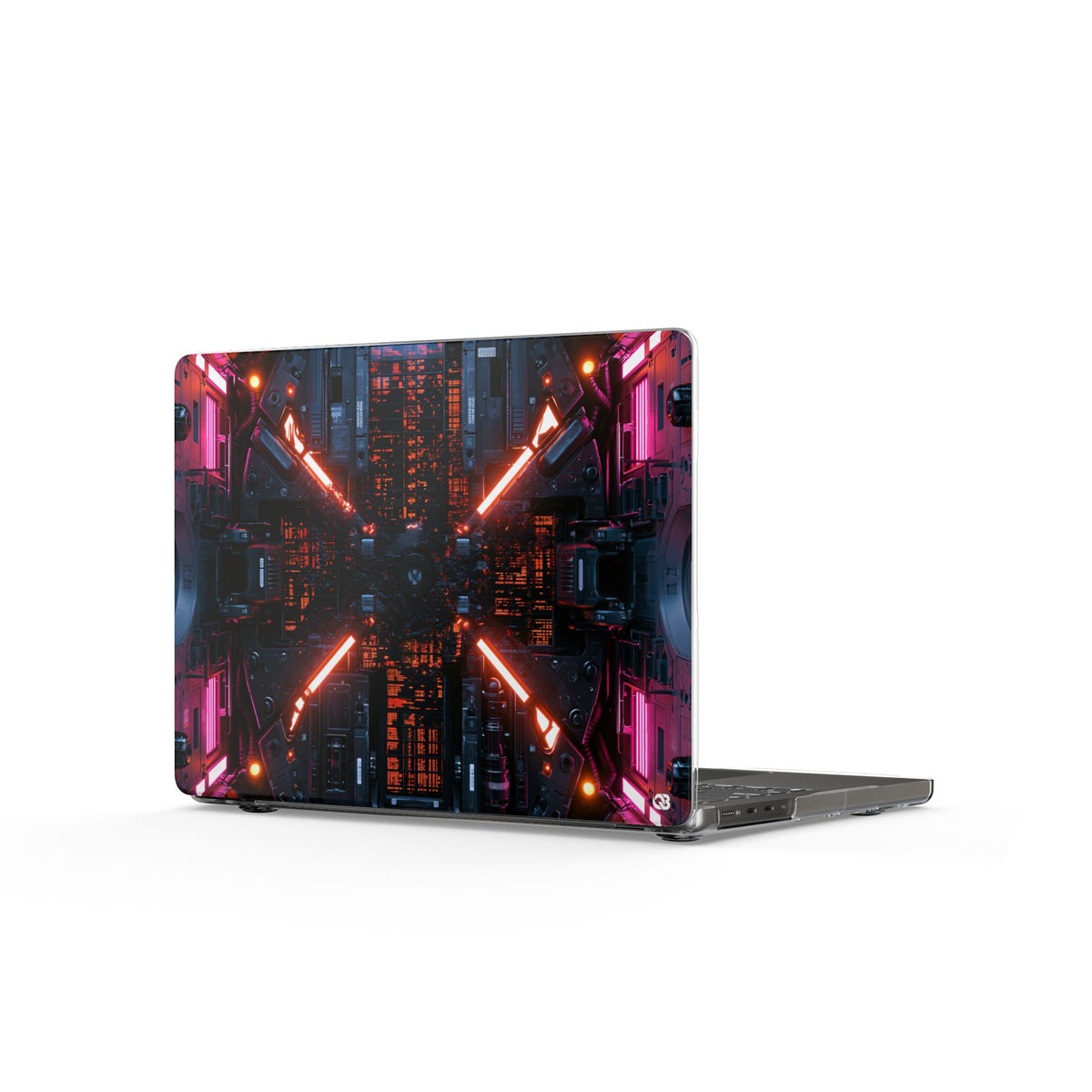 Cybernetic Reactor Core · Clear Hard Case for MacBook · Black
