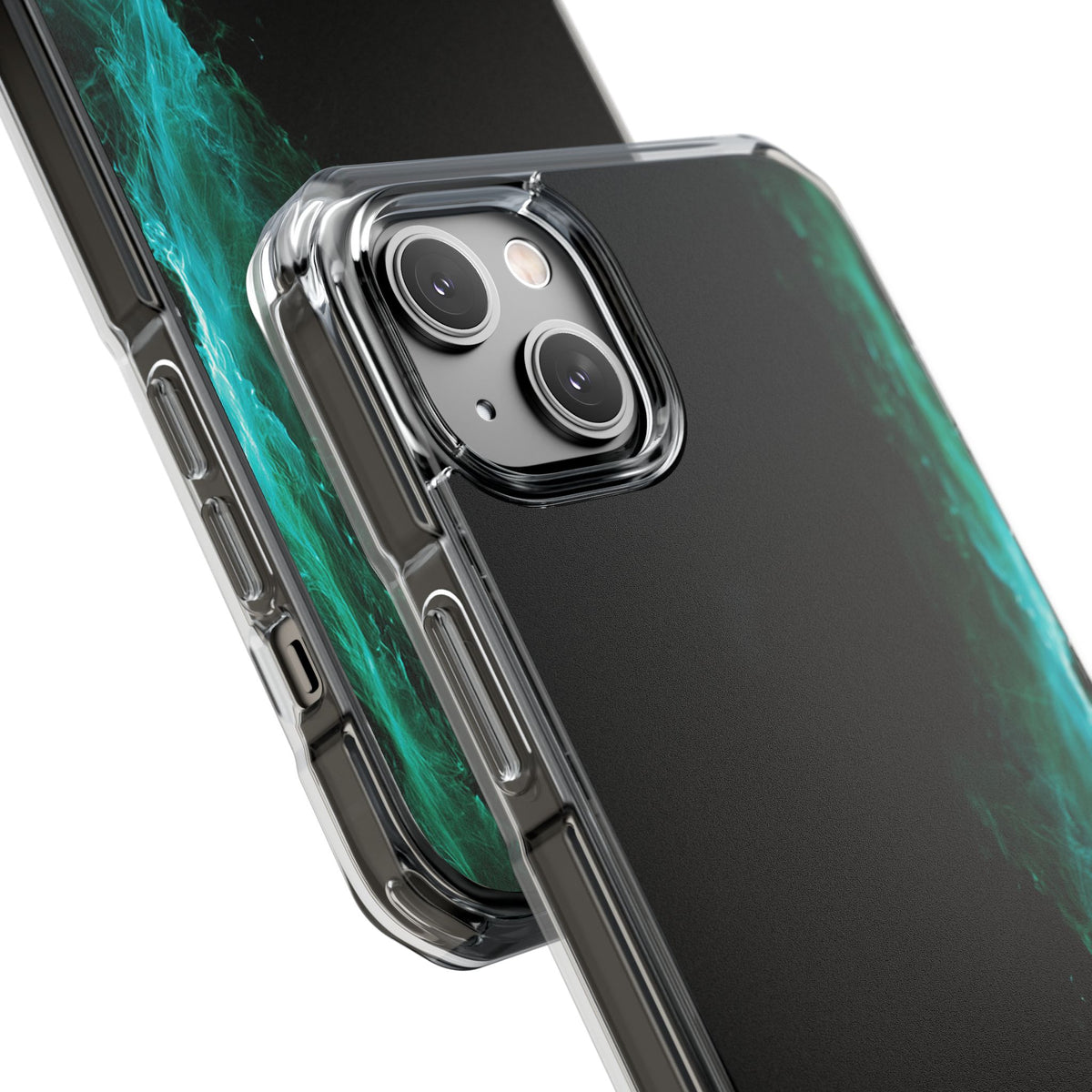 Luminous Plume · Clear Impact Magnetic Phone Case for iPhone · Teal