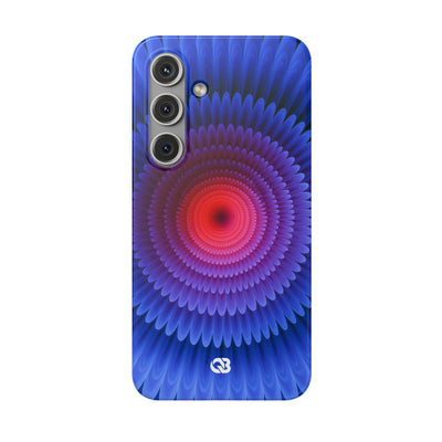 Radial Spectrum Bloom · Lite Phone Case for Samsung · Blue
