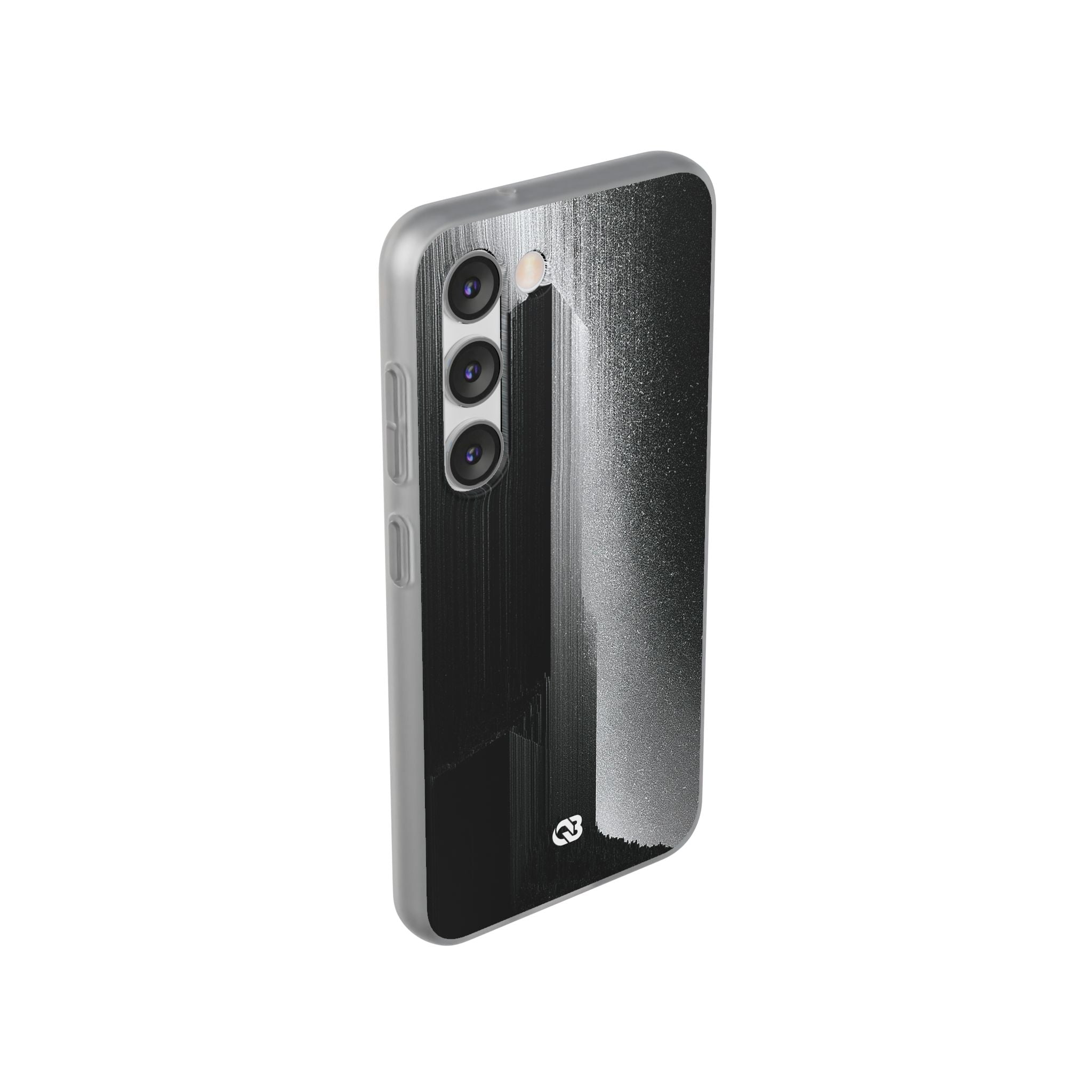 Black Lite Phone Case for Samsung - Brutalist Pixel Monolith