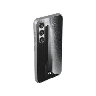 Black Lite Phone Case for Samsung - Brutalist Pixel Monolith