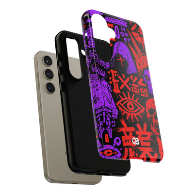 Underground Cyber Glyphs · Tough Phone Case for Samsung · Black