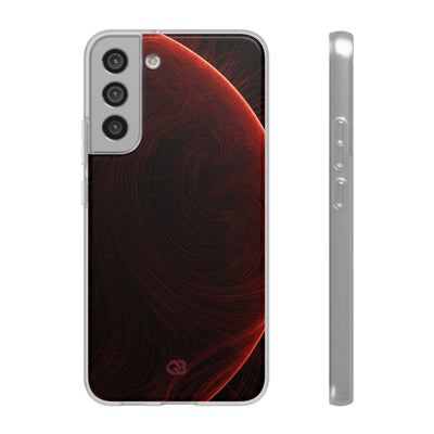 Red Lite Phone Case for Samsung - Crimson Flare Flux