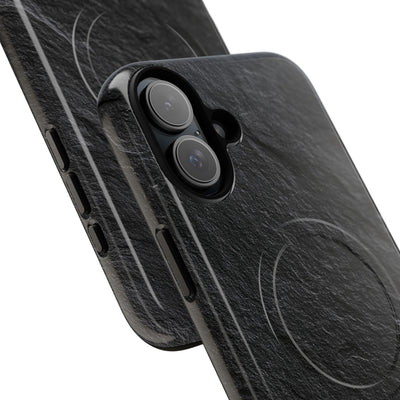 Black Tough 2.0 Magsafe Phone Case for iPhone - Raw Obsidian Slate