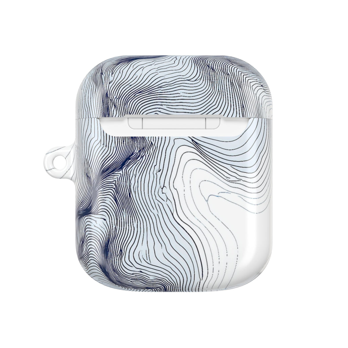 Nordic Ridge Contour · Hard Case for AirPods & AirPods Pro · White