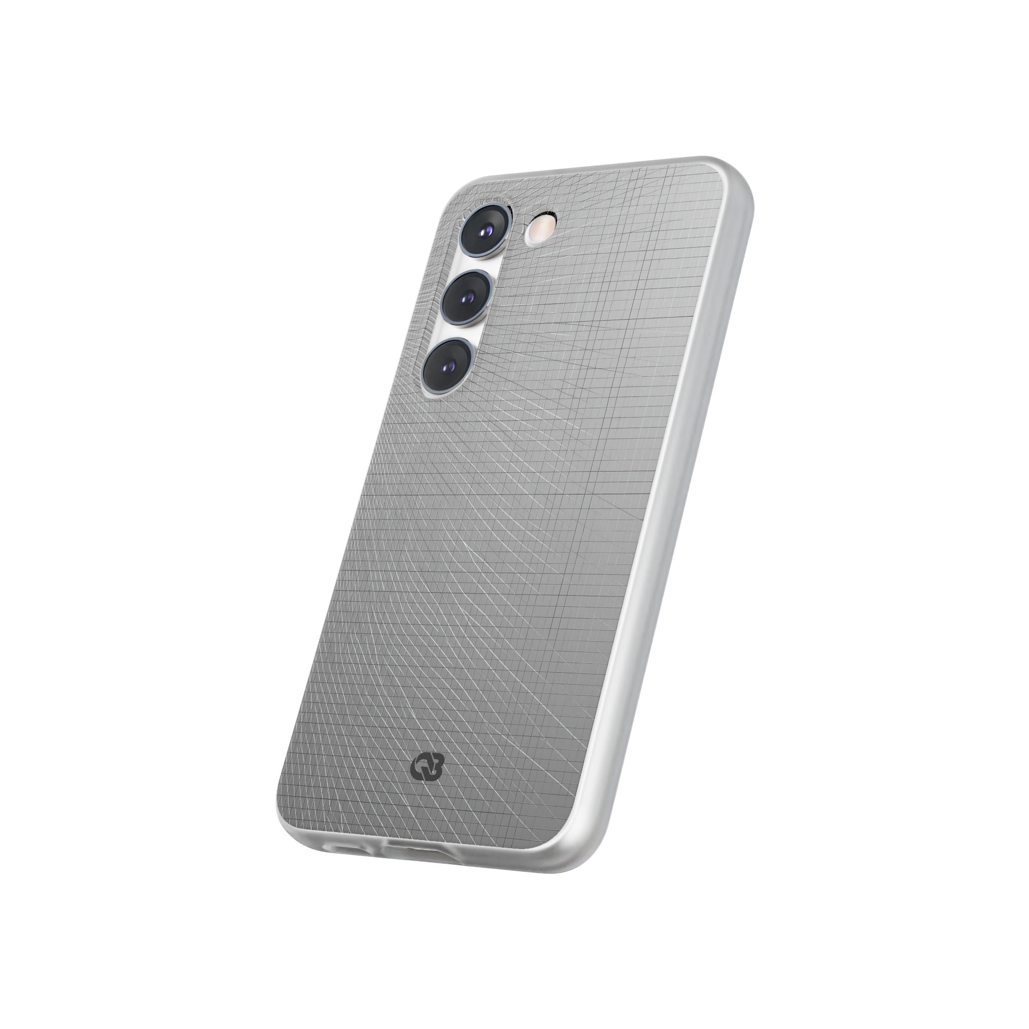 Grey Lite Phone Case for Samsung - Chrome Mesh Warp