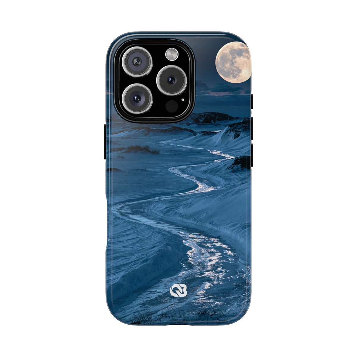 Arctic Moon Drift · Tough Phone Case for iPhone · Blue