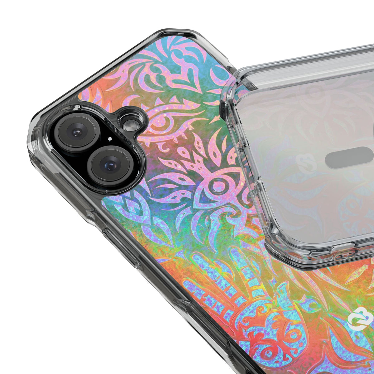 Chromatic Mystic Sigil · Clear Impact Magnetic Phone Case for iPhone · Blue