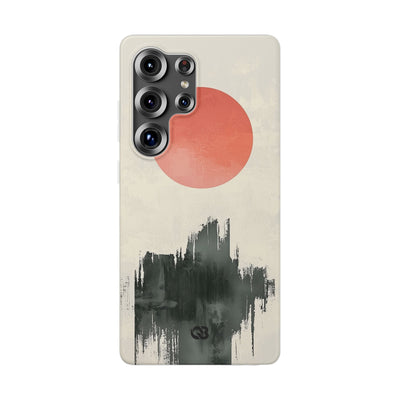 Crimson Sun Strokes · Soft Phone Case for Samsung