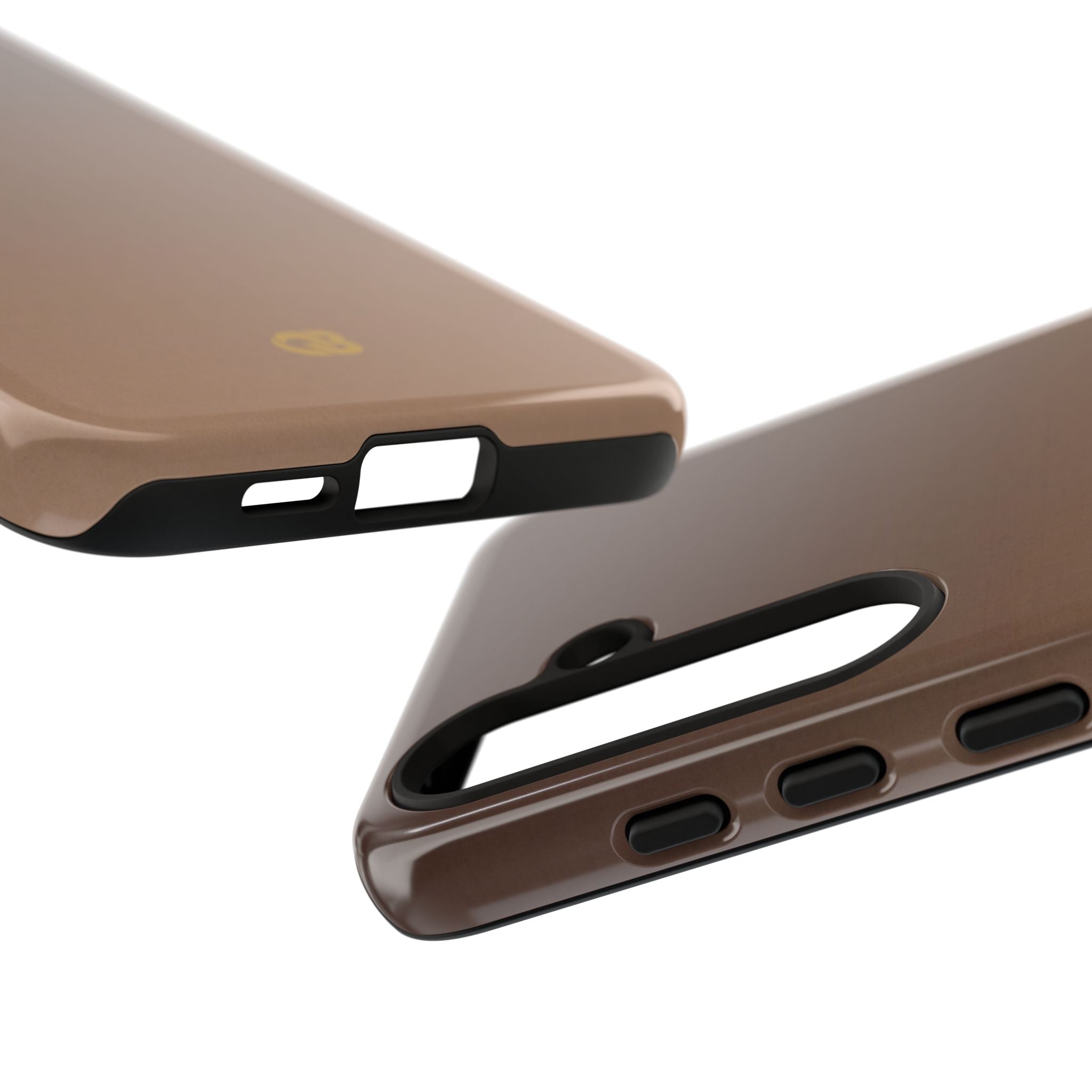 Brown Tough Phone Case for Samsung - Smoked Caramel Fade