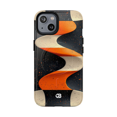 Orange Grit Twist · Tough+ Phone Case for iPhone · Magsafe
