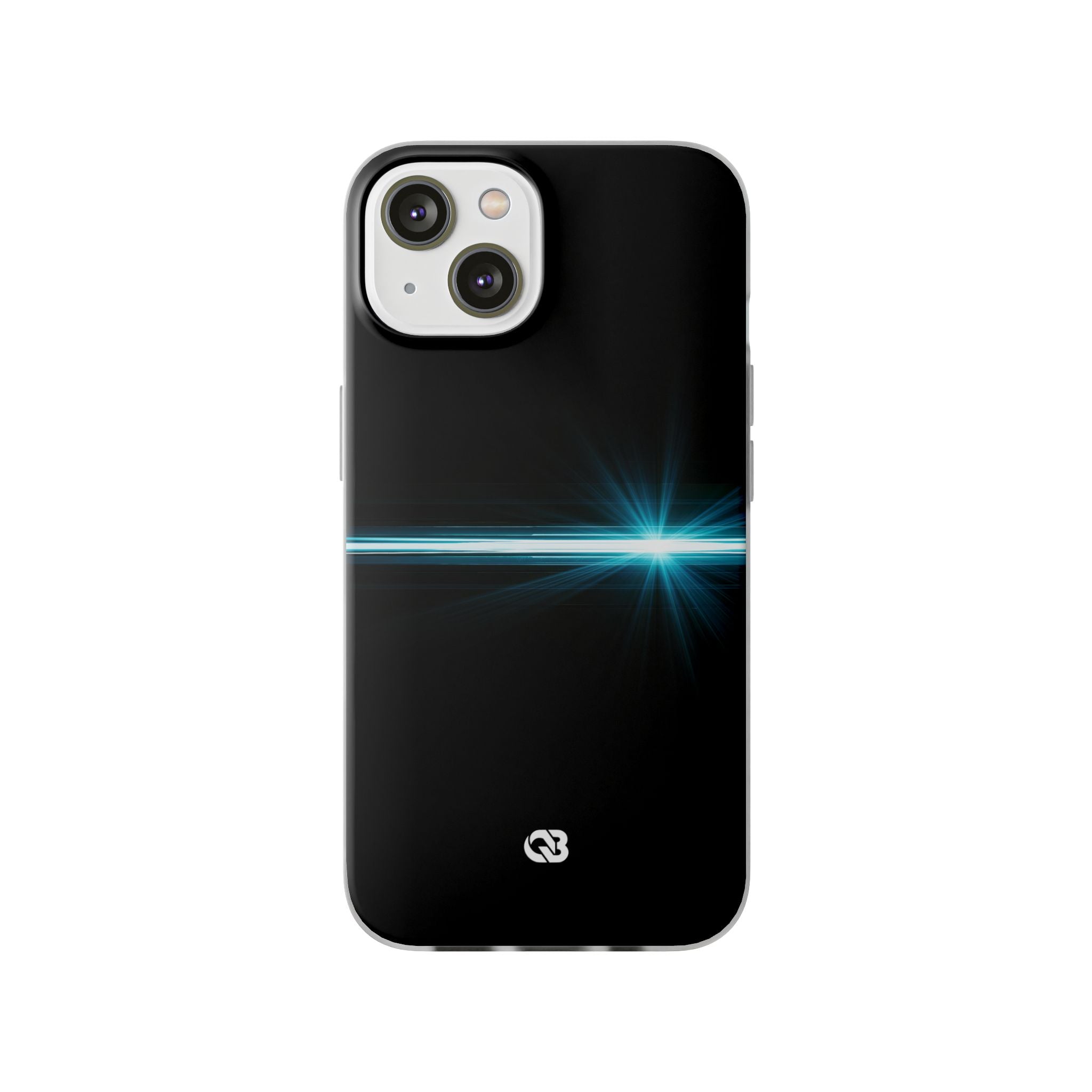 Blue Lite Phone Case for iPhone - Electric Cyan Ray