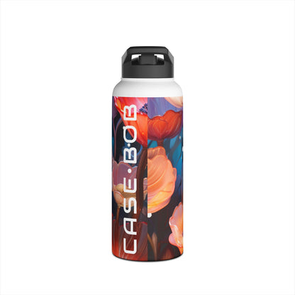 Glowing Petals - Stainless Steel Water Bottle