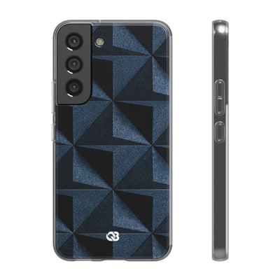 Blue Lite Phone Case for Samsung - Indigo Basalt Facets