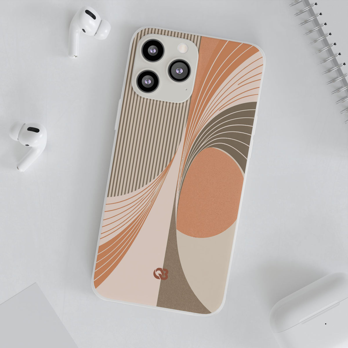 Terracotta Meridian · Lite Phone Case for iPhone ·  Orange