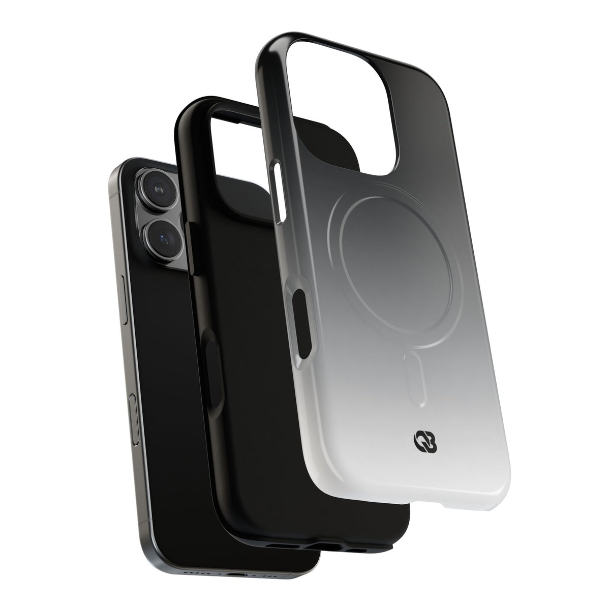 Noir Ombre Fade · Tough 2.0 Magnetic Phone Case for iPhone · Black
