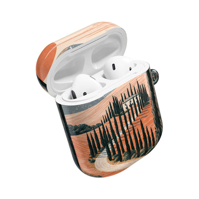 Tuscan Cypress Horizon · Hard Case for AirPods & AirPods Pro · Orange