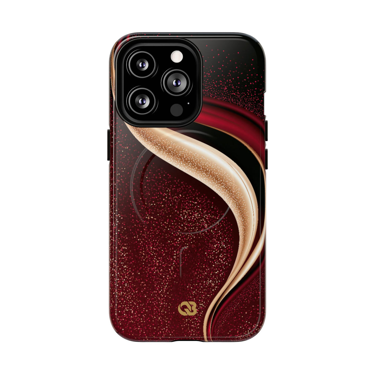 Gilded Crimson Flow · Tough 2.0 Magnetic Phone Case for iPhone · Red
