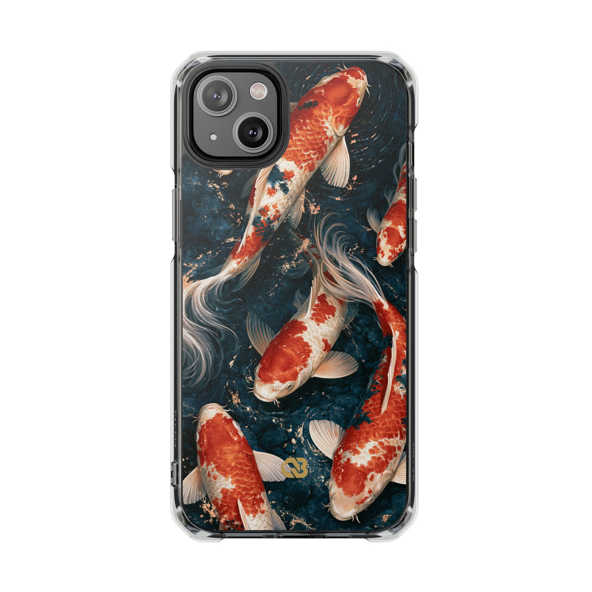 Imperial Nishikigoi · Clear Impact Magnetic Phone Case for iPhone ·  Blue