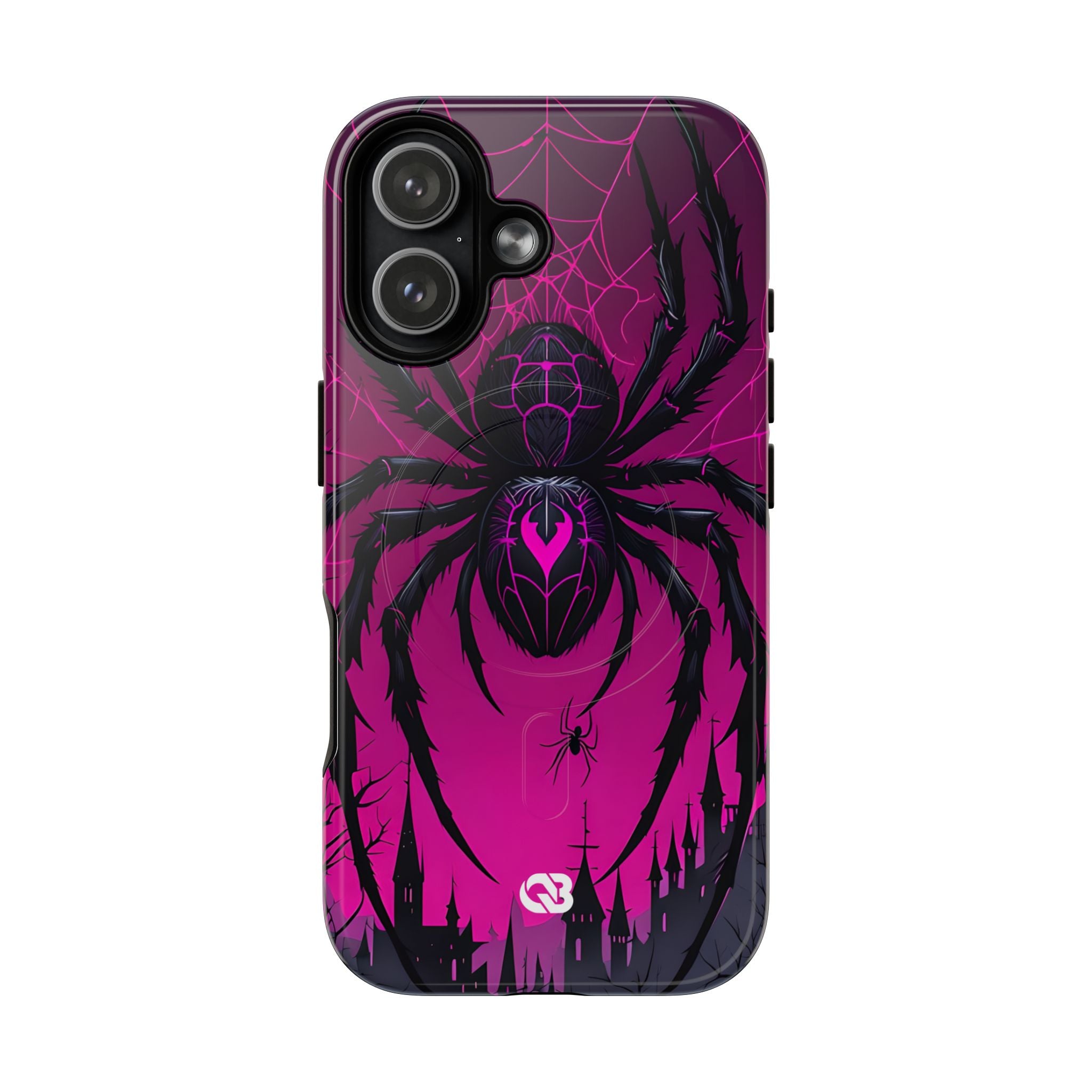 Obsidian Neon Widow · Tough+ Handyhülle für iPhone · Magsafe