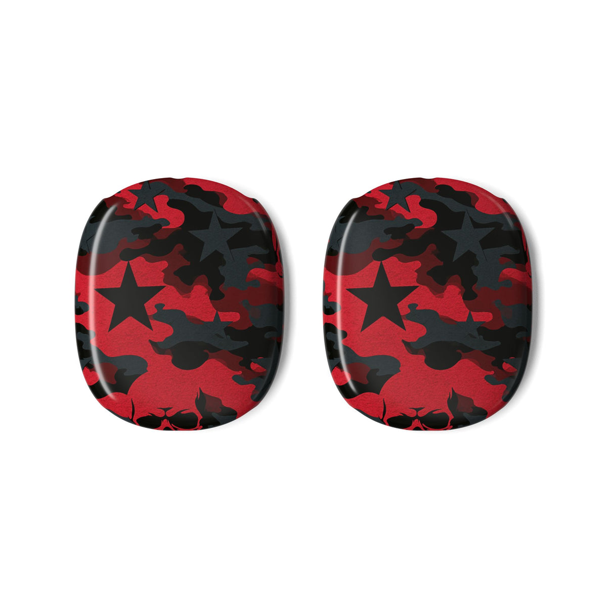 Crimson Skull Camo · Hard Case for AirPods Max · Red