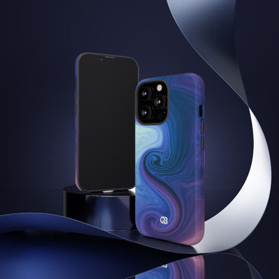 Azure Fluid Swirl · Tough Phone Case for iPhone · Blue