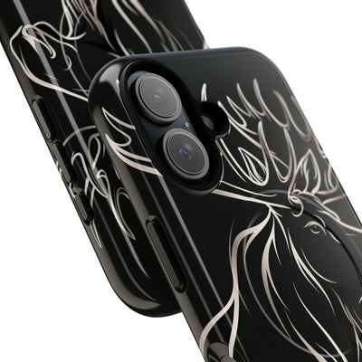 Nordic Moose Contour · Tough 2.0 Magnetic Phone Case for iPhone · Black