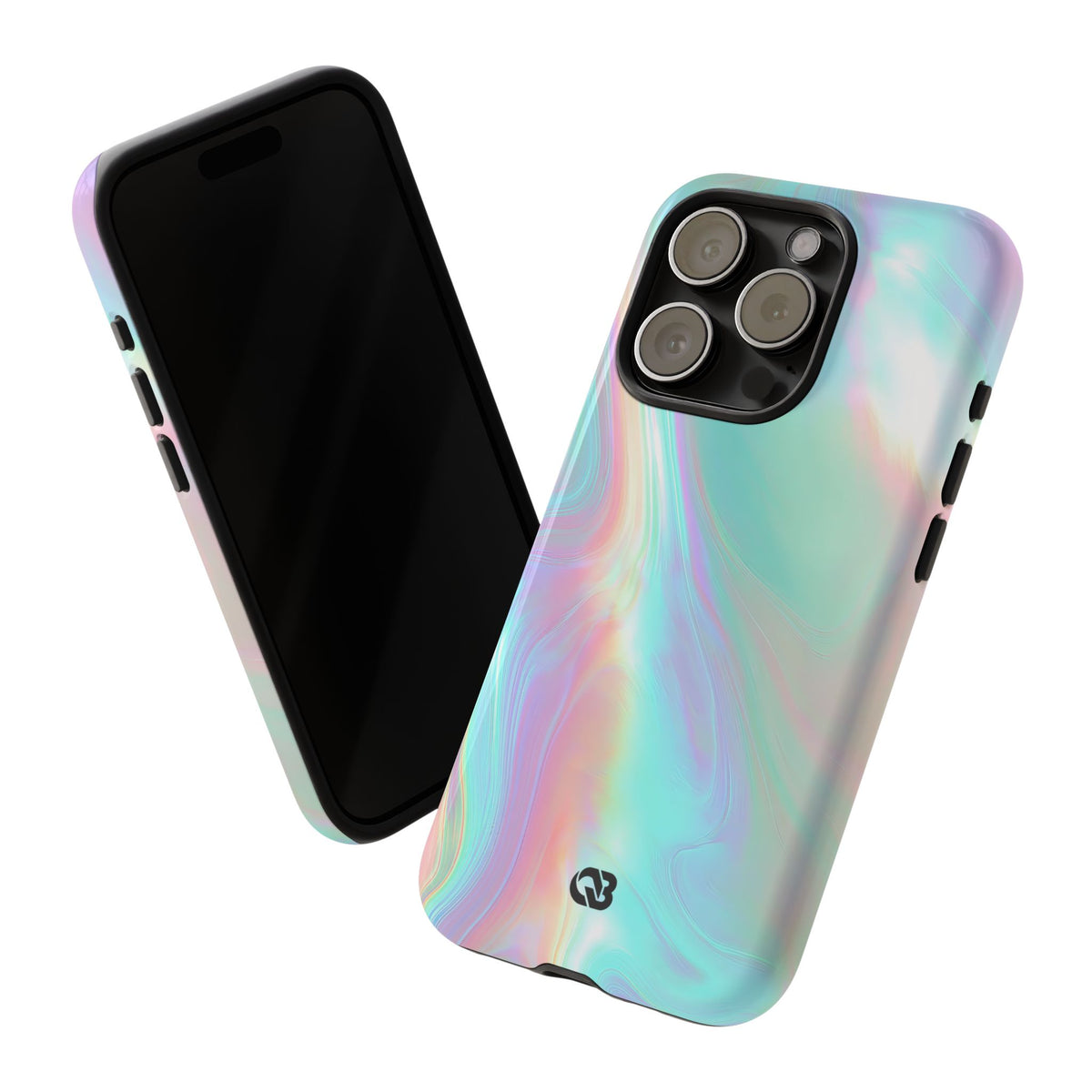 Prismatic Liquid Light · Tough Phone Case for iPhone · Teal
